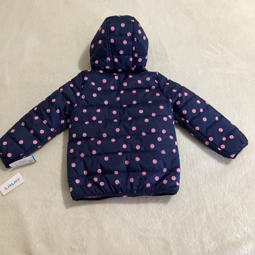 Carters Girls Jacket 5 Year Blue And Pink Packable Water Resident NWT - Picture 9 of 10