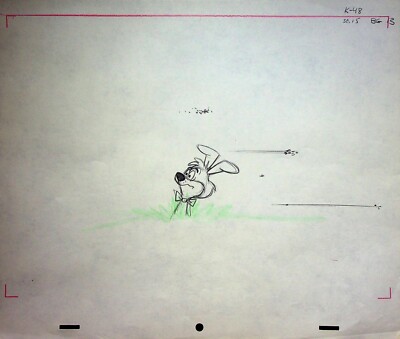 Loopy De Loop 1963  Production Habit Rabbi Hand-Drawn Pencil Layout COLUMBIA
