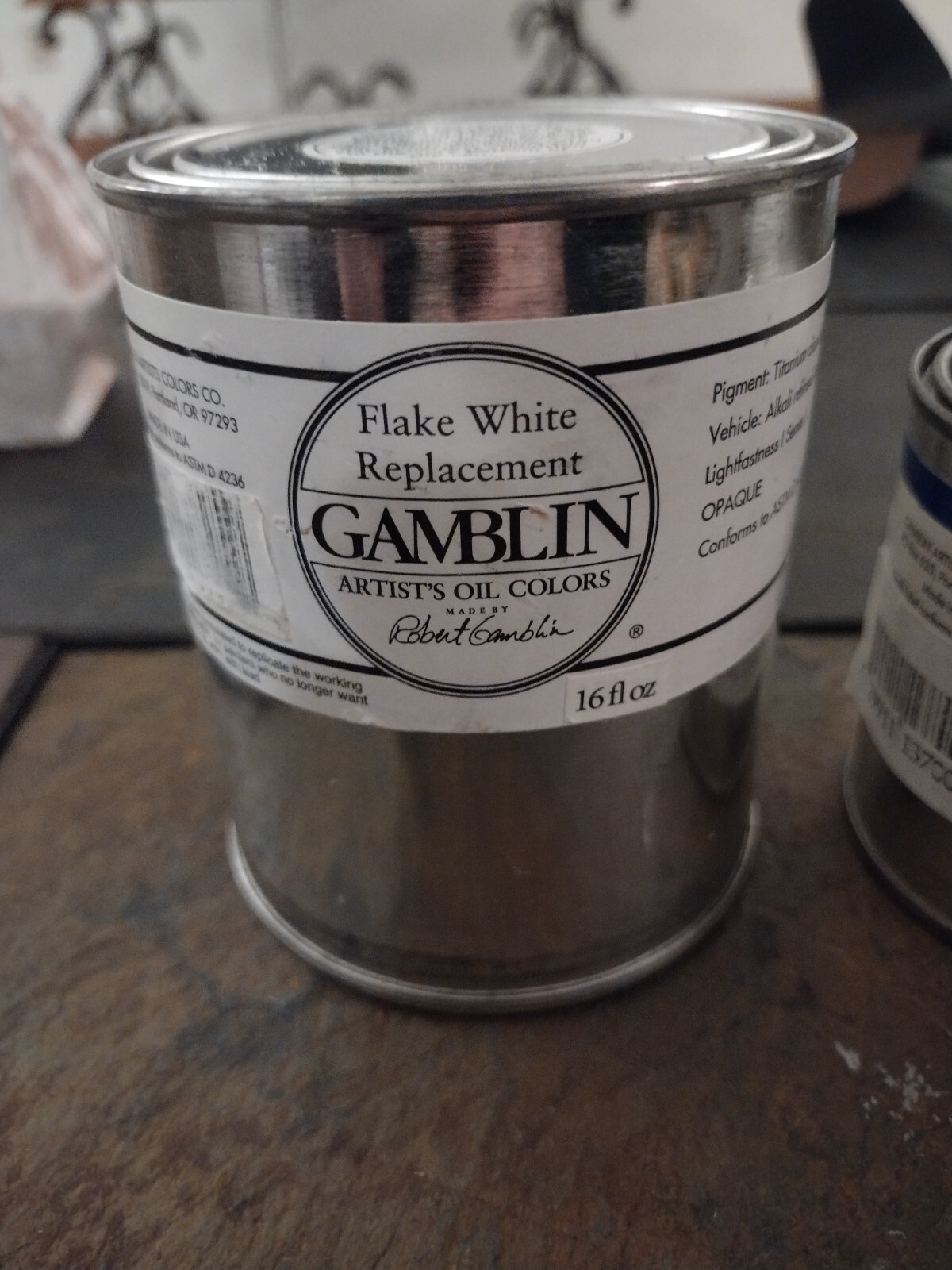 3 New Gamblin Oil Paint Cans. 16oz & Two 8 Oz. Bonus 8oz Linseed Oil eBay