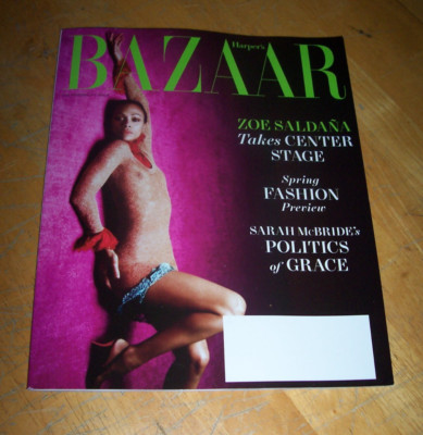 BAZAAR ZOE SALDANA ISSUE~ FEB 2025