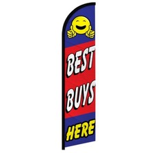 Best Buys Here Windless Advertising Swooper Flag Sale Flag Sale