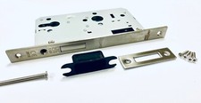 Dead Lock 60mm Backset Square SSS Striking Plate Dust Box Screws Euro Mortice