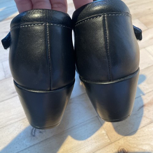 NWOB Clarks Women's Shoes Emily Daisy Black Leather Pumps Size 12 W - Picture 9 of 11