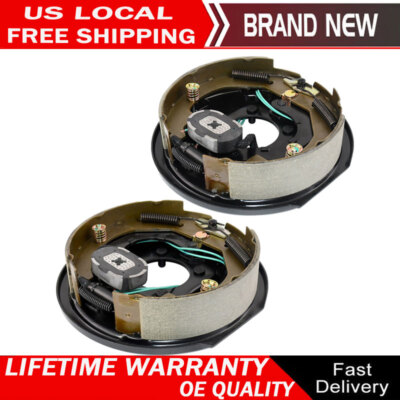 For 3500lb axle 10''x2-1/4'' Electric Trailer Brake Assembly Left LH Right RH Pair