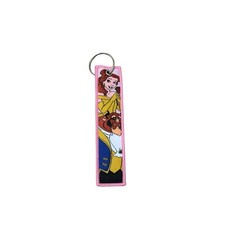Disney Beauty The Beast Embroidered Double Sided Nylon Keychain