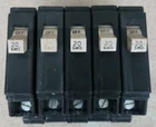 LOT OF 5 CH120 Eaton Circuit Breaker Type CH 1 Pole 20 Amp  120v