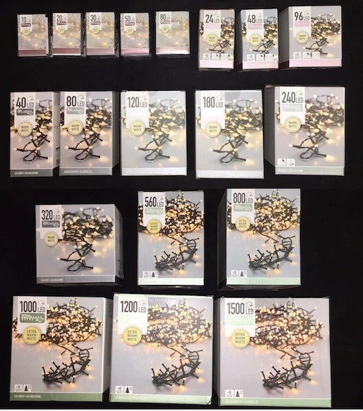 LED Lichterkette Weihnachten warmweiß / weiß 10 bis 3000 LEDs  innen außen NEU - Bild 3 von 3