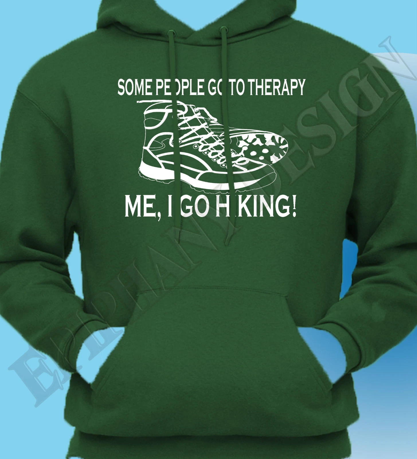 Hiking Hoodie Walking Hoody Rambling Hoodie T-Shirt Great Gift Idea Original