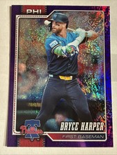Topps 2026 Series 1 Purple Foil Bryce Harper Phillies /250 Serial Numbered