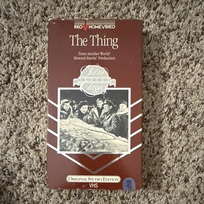 RKO Home Video The Thing VHS 1951 Original Studio Edition Kenneth Tobey