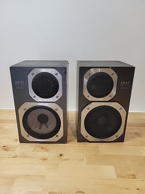 AKAI SW-7II 2 Way Speaker System Bookshelf 80W Vintage Japan | eBay