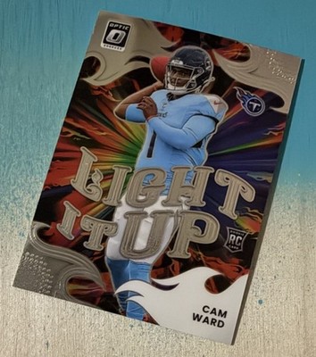 2025 Donruss Optic CAM WARD #1 RC Rookie Light It Up Insert - Tennessee Titans