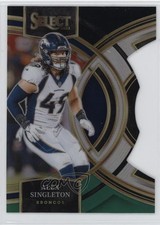 2023 Panini Select Premier Level Black & Green Prizm Die-Cut Alex Singleton 0c4