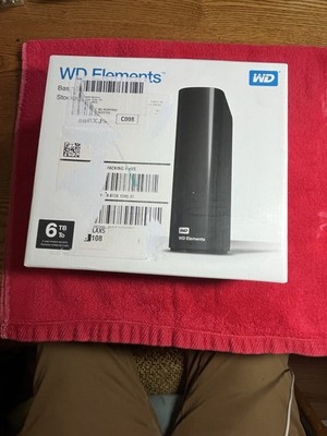 WD Elements 6TB Desktop External Hard Drive USB 3.0 - Tested/Works 