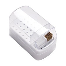 2 in 1 Nail Drill Bits Holder & Nail Drill Bits Cleaning Brush Case, Electric...