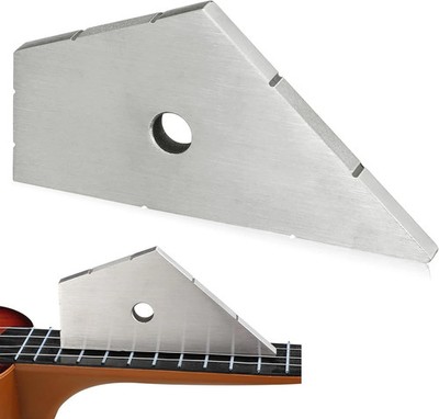 Fret Kisser Fret Leveling Tool Stainless Steel Luthier Tool for Guitar and Bass
