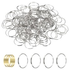 Mini Split Rings 16mm 304 Stainless Steel Jump Ring Silver, Pack of 150