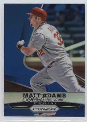 2015 Panini Prizm Blue Prizm 67/75 Matt Adams #110 04br