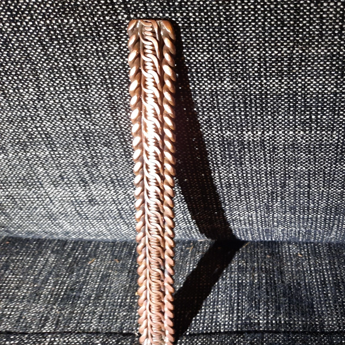 Hand Crafted Copper Cuff  Bracelet. Unisex Adults 18.5 Cm, 116 grams. 