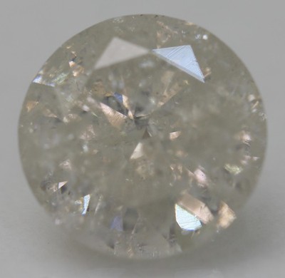 Certified 2.15 Carat F Color Round Brilliant Natural MINED Loose Diamond 8.3mm