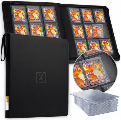 X PRO Toploader Binder | Holds 252 Toploaders | 20 Toploaders INCLUDED |