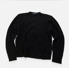 Polo Ralph Lauren Sport Cashmere Cable Italian Yarn Knit Sweater Size Medium