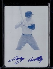 2014 Leaf Valiant John Aiello Perfect Game Auto Printing Plates Cyan 1/1