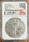 2021 Silver Eagle Type 2 NGC MS 70 ~ First Day of Production ~ Gaudioso Signed