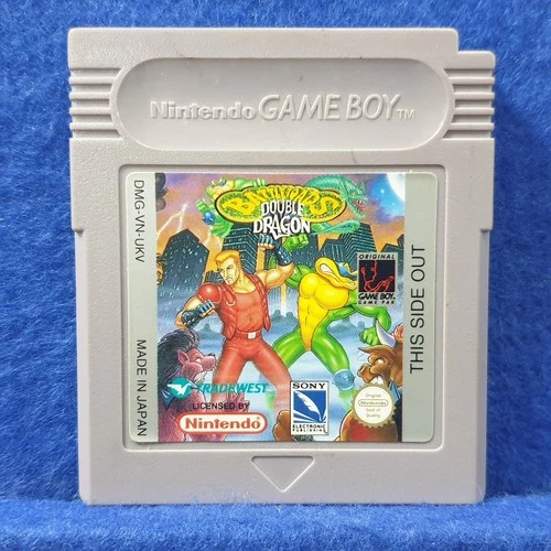 Game Boy BATTLETOADS DOUBLE DRAGON Cart Authentic GameBoy RARE PAL REGION FREE