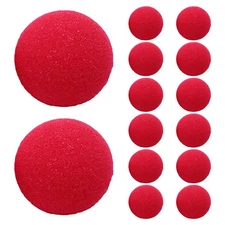 2 Pieces Clown Nose Red Sponge Carnival Prop Prosthetic Decoration