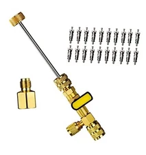 Valve Core Removal HVAC Tool, AC Schrader Valve Removal Tool with Dual Basic