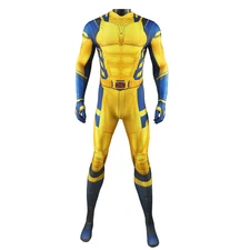 Deadpool 3 Jumpsuit Wolverine Cosplay Men's Suit Superhero Costume Set Halloween