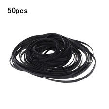 50Pcs Universal Assorted Common Flat Rubber Belt for Recorders Drives