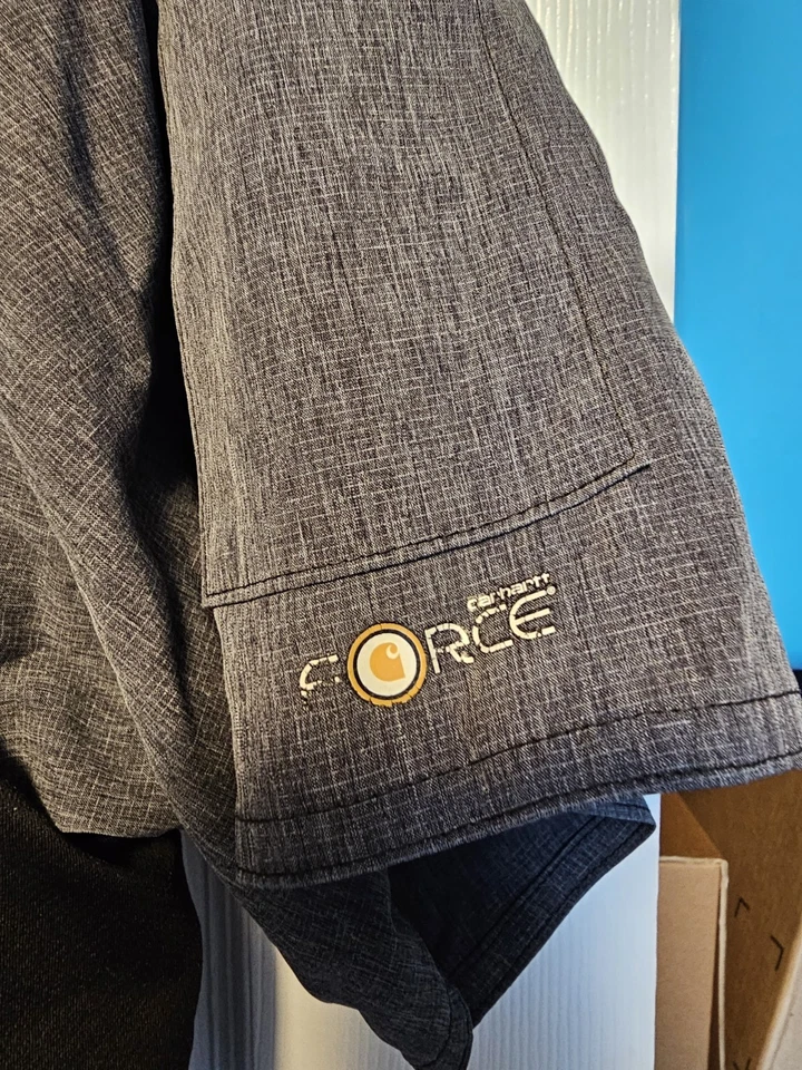 Blusa Médica Para Hombre Carhartt Force Calce Moderno Gris Talla XL Foto 2 de 4