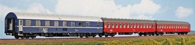 ACME AC55291 - 3-tlg. Set mit Schlafwagen und Liegewagen der DSB, Ep. IV, H0