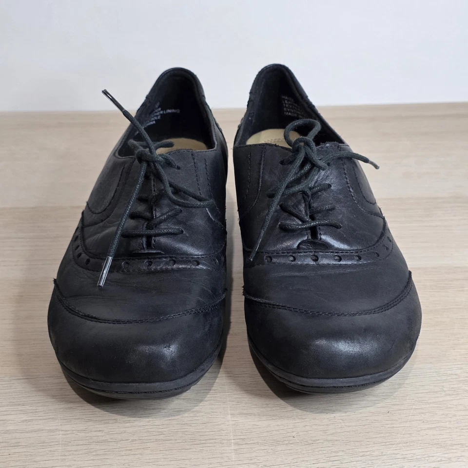 Planet Shoes Ankle Boots Womens US 10 EUR41 Haize Black Leather Lace Up Court - image 3 of 4