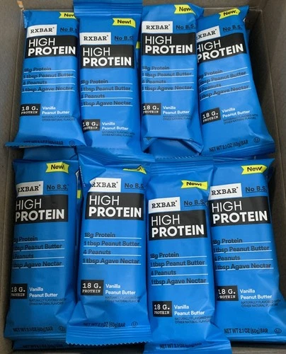 36 RXBAR High Protein Bars Vanilla Peanut Butter 2.1oz Bars Energy Bar BULK