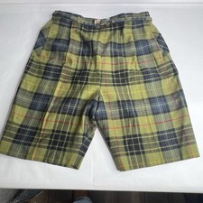 Vtg Nat Gordon 100 Wool Shorts Plaid Tartan 1950s Girls Unique Flaws See Pics