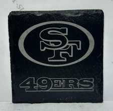 Laser Engraved Slate Coasters NFL Teams