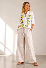 Sommer Bluse Zitronen Onesize