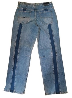 SEAN JOHN Y2K JEANS PANTS 38X34 TALL 2 TONE TONE DENIM BAGGY COTTON 90'S VTG