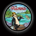 Hamm's Beer Bear LED Sign, Fishing, Vintage, Bar, Man Cave, Memorabilia Decor