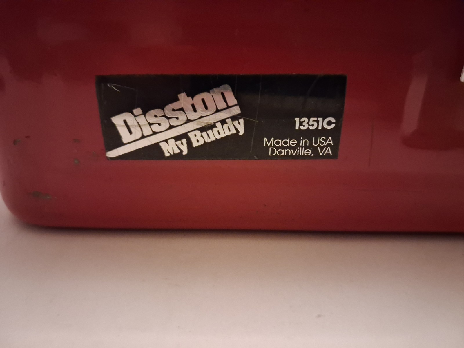 Disston My Buddy Red Metal Tackle Box/ Toolbox 1960s Vintage Made in USA