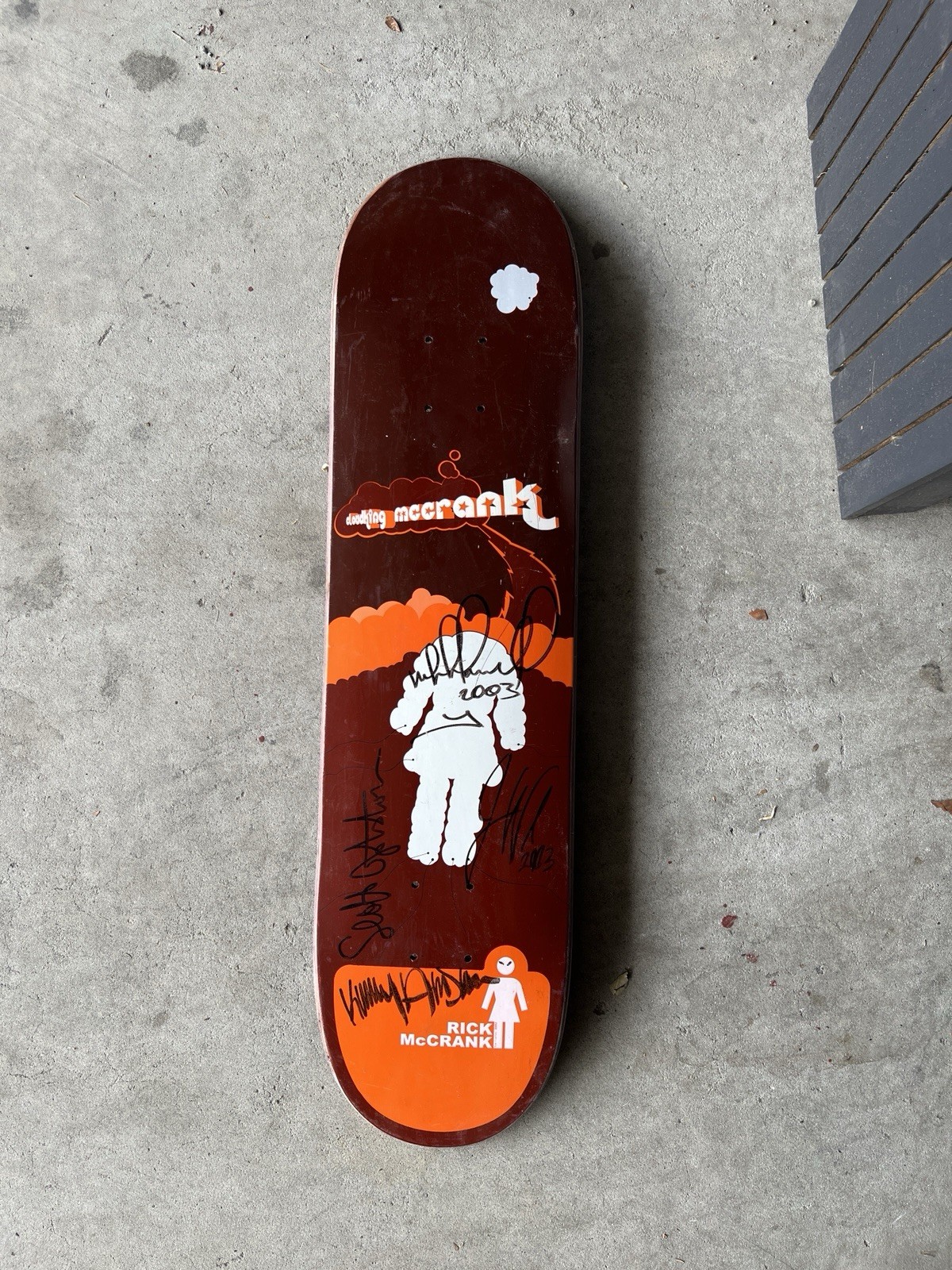 Rick Mccrank Pro Model Signed Deck Rare Collector