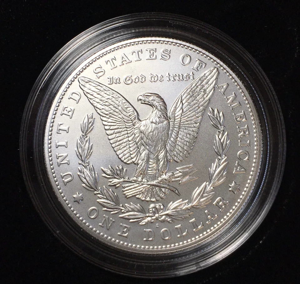 2021-S Morgan Silver Dollar, San Francisco Mint in US Mint OGP with COA - Image 3 of 4