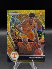 2021-22 Prizm Draft Picks Basketball Gold Shimmer Jaden Springer Rookie 1/10