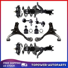For 2001-05 Honda Civic 8pcs Front Strut Sway Bar Link Ball Joint Control Arms
