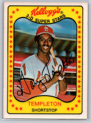 1981 Kellogg's Baseball 3D SUPERSTARS Garry Templeton #27 Cardinals