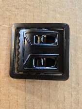 Black Open Face Web Belt Buckle 1.25"