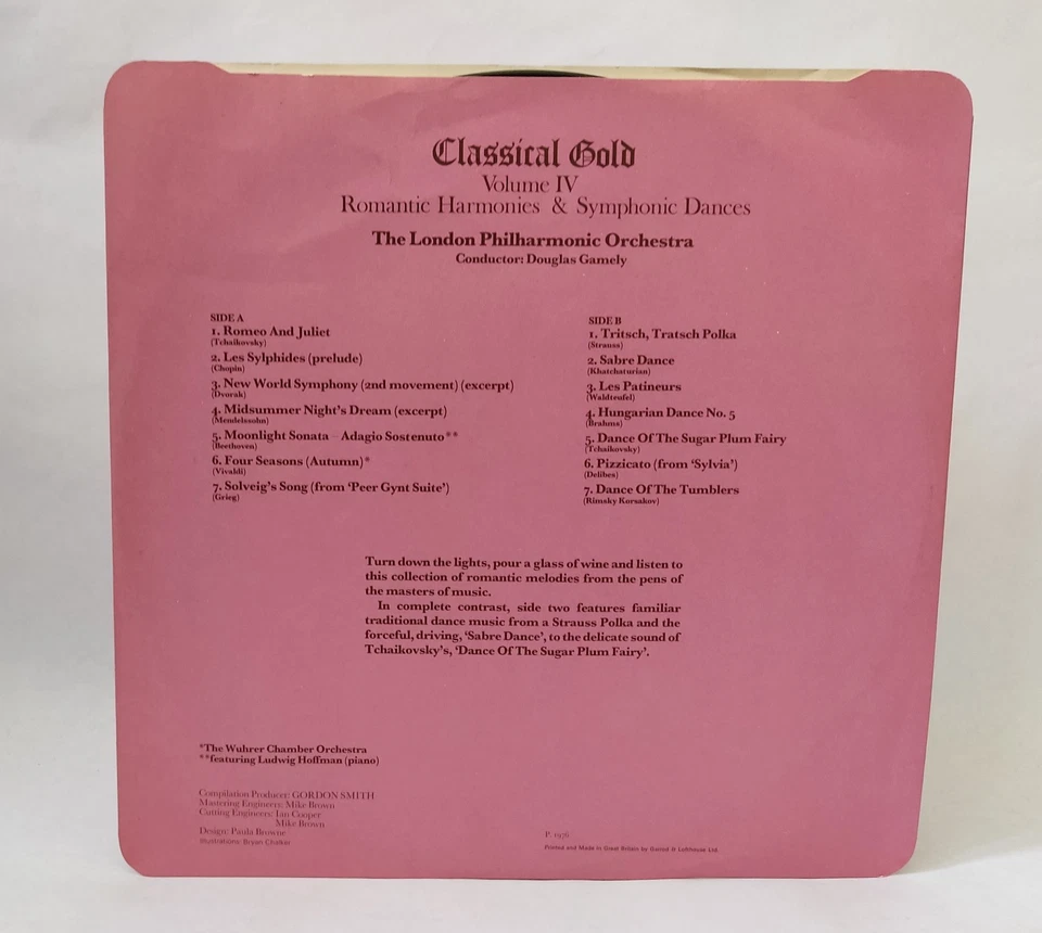 Classical Gold Vol. 4 - Romantic Harmonies/Symphonic Dances - Music Vinyl Record - Image 2 of 4